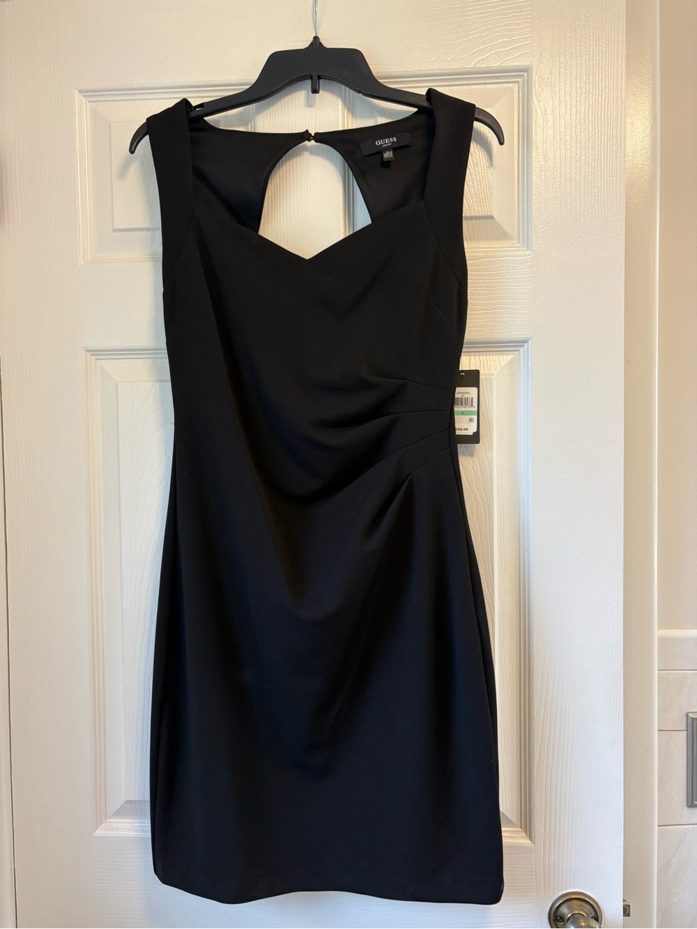 GUESS Black Sleeveless Mini Dress with V-Notch Back WOMENS size 8 NWT